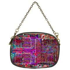 Technology Circuit Board Layout Pattern Chain Purses (one Side)  by BangZart