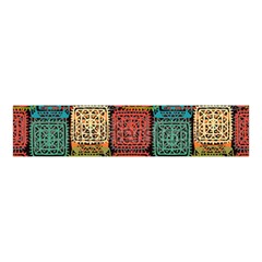 Stract Decorative Ethnic Seamless Pattern Aztec Ornament Tribal Art Lace Folk Geometric Background C Velvet Scrunchie