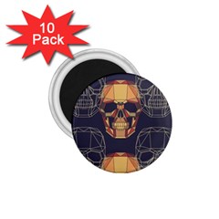 Skull Pattern 1 75  Magnets (10 Pack)  by BangZart