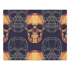 Skull Pattern Double Sided Flano Blanket (large)  by BangZart