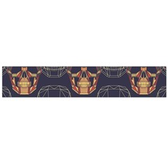 Skull Pattern Flano Scarf (large)