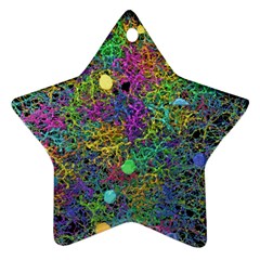 Starbursts Biploar Spring Colors Nature Star Ornament (two Sides) by BangZart