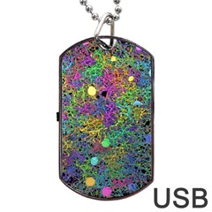Starbursts Biploar Spring Colors Nature Dog Tag Usb Flash (two Sides) by BangZart
