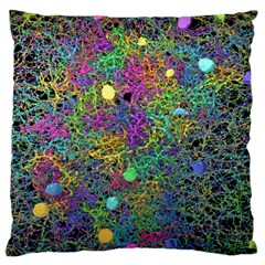 Starbursts Biploar Spring Colors Nature Large Flano Cushion Case (two Sides)