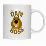 The Dam Boss White Coffee Mug Right