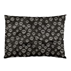 Skull Halloween Background Texture Pillow Case by BangZart