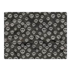 Skull Halloween Background Texture Double Sided Flano Blanket (mini)  by BangZart