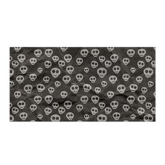 Skull Halloween Background Texture Satin Wrap