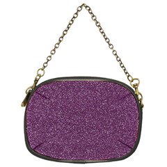 Purple Colorful Glitter Texture Pattern Chain Purses (two Sides)  by paulaoliveiradesign