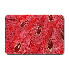 Red Peacock Floral Embroidered Long Qipao Traditional Chinese Cheongsam Mandarin Small Doormat  by BangZart