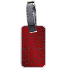 Red Dark Vintage Pattern Luggage Tags (two Sides) by BangZart