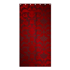 Red Dark Vintage Pattern Shower Curtain 36  X 72  (stall)  by BangZart