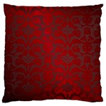 Red Dark Vintage Pattern Large Cushion Case (Two Sides) Front