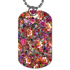Psychedelic Flower Dog Tag (one Side)