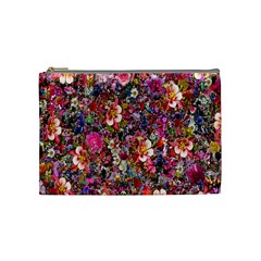 Psychedelic Flower Cosmetic Bag (medium)  by BangZart