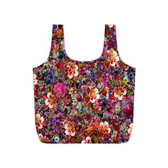 Psychedelic Flower Full Print Recycle Bags (s) 