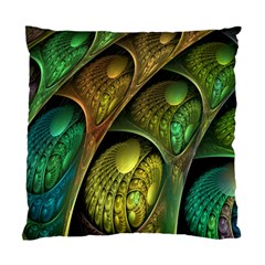 Psytrance Abstract Colored Pattern Feather Standard Cushion Case (two Sides) by BangZart