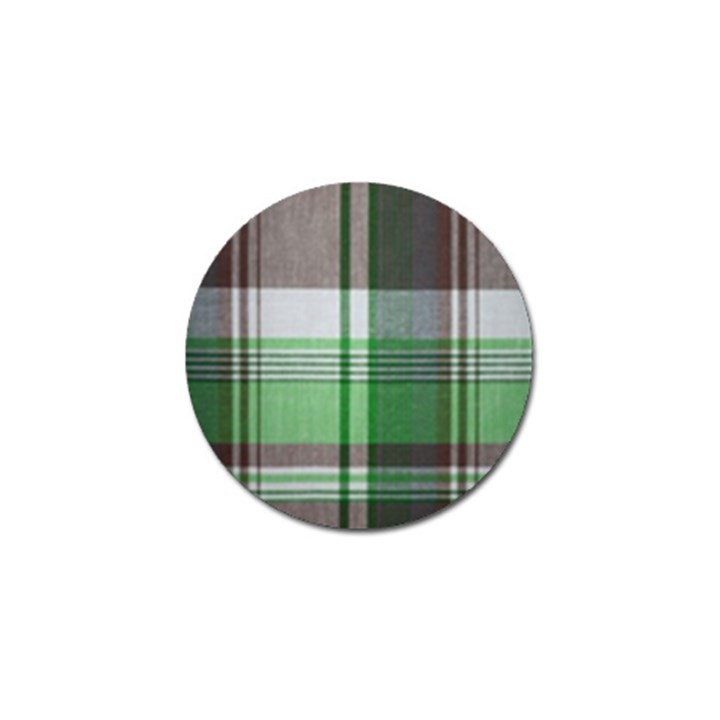 Plaid Fabric Texture Brown And Green Golf Ball Marker (10 pack)