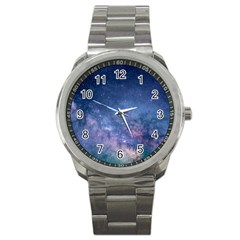 Galaxy Nebula Astro Stars Space Sport Metal Watch by paulaoliveiradesign