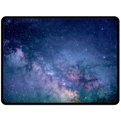 Galaxy Nebula Astro Stars Space Double Sided Fleece Blanket (large) 