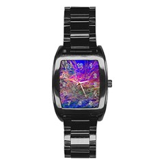 Poetic Cosmos Of The Breath Stainless Steel Barrel Watch