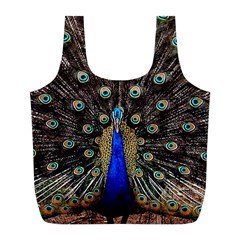 Peacock Full Print Recycle Bags (l) 