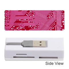 Pink Circuit Pattern Memory Card Reader (stick)  by BangZart