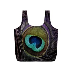 Peacock Feather Full Print Recycle Bags (s) 