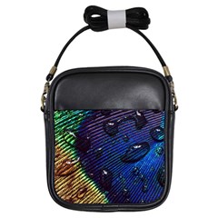 Peacock Feather Retina Mac Girls Sling Bags by BangZart