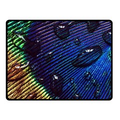 Peacock Feather Retina Mac Fleece Blanket (small) by BangZart