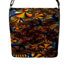 Pattern Bright Flap Messenger Bag (l) 