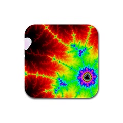 Misc Fractals Rubber Square Coaster (4 Pack)  by BangZart