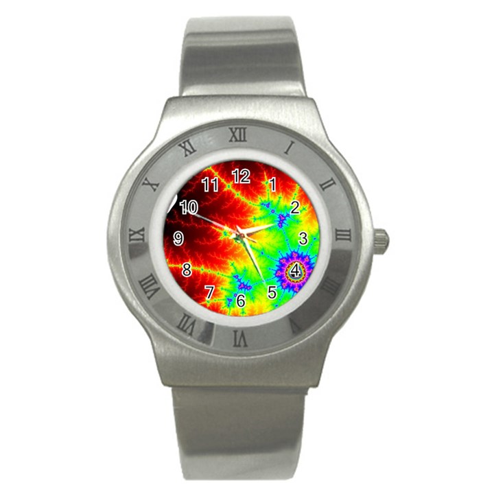 Misc Fractals Stainless Steel Watch