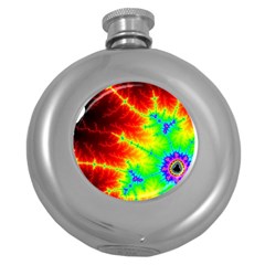 Misc Fractals Round Hip Flask (5 Oz) by BangZart