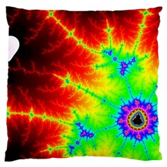 Misc Fractals Large Flano Cushion Case (two Sides)