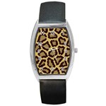 Leopard Barrel Style Metal Watch Front