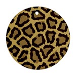 Leopard Round Ornament (Two Sides) Front