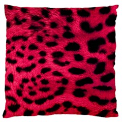 Leopard Skin Standard Flano Cushion Case (one Side)