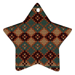 Knitted Pattern Star Ornament (two Sides) by BangZart