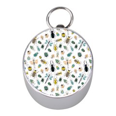 Insect Animal Pattern Mini Silver Compasses