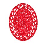 Heart Pattern Ornament (Oval Filigree) Front