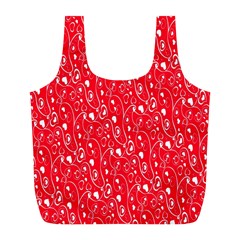 Heart Pattern Full Print Recycle Bags (l) 