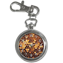 Honey Honeycomb Pattern Key Chain Watches by BangZart