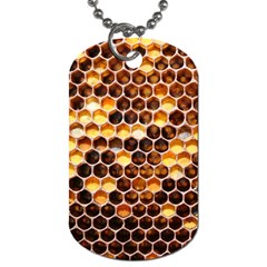 Honey Honeycomb Pattern Dog Tag (two Sides) by BangZart