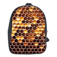 Honey Honeycomb Pattern School Bags (xl) 