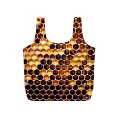 Honey Honeycomb Pattern Full Print Recycle Bags (s) 