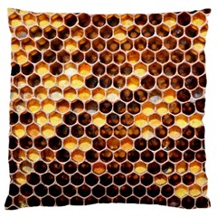 Honey Honeycomb Pattern Standard Flano Cushion Case (one Side)