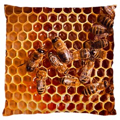 Honey Bees Large Cushion Case (one Side) by BangZart