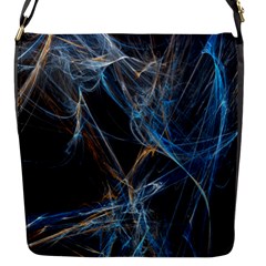 Fractal Tangled Minds Flap Messenger Bag (s)