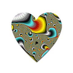 Fractals Random Bluray Heart Magnet by BangZart